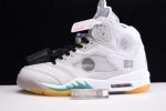 Ofw Air Jordan 5 White Green Purple Ct8480-105