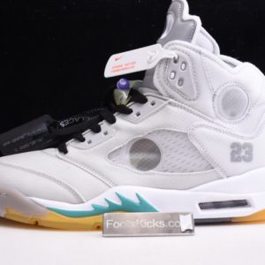 Ofw Air Jordan 5 White Green Purple Ct8480-105