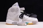 Ofw Air Jordan 5 White Green Purple Ct8480-105