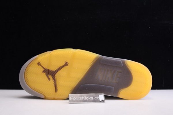 Ofw Air Jordan 5 White Green Purple Ct8480-105