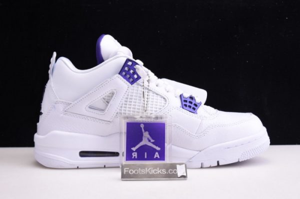 Air Jordan 4 Retro ¡°Pure Money¡± White Purple Ct8527-115