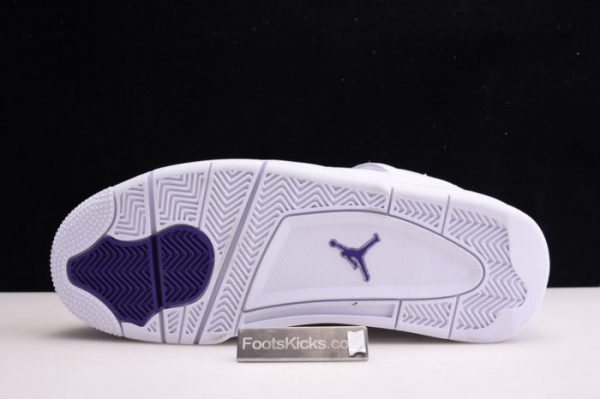 Air Jordan 4 Retro ¡°Pure Money¡± White Purple Ct8527-115