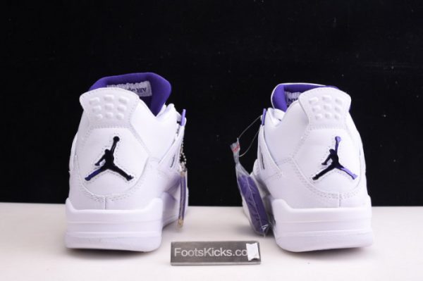 Air Jordan 4 Retro ¡°Pure Money¡± White Purple Ct8527-115