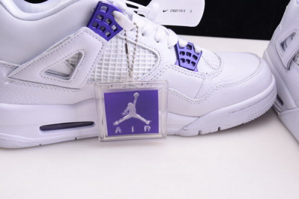 Air Jordan 4 Retro ¡°Pure Money¡± White Purple Ct8527-115