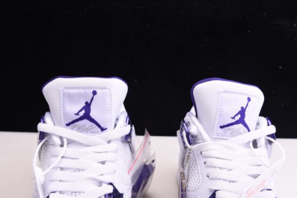 Air Jordan 4 Retro ¡°Pure Money¡± White Purple Ct8527-115