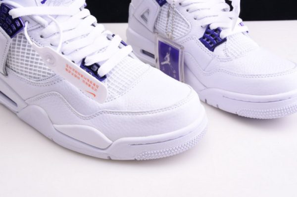 Air Jordan 4 Retro ¡°Pure Money¡± White Purple Ct8527-115