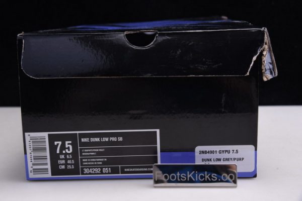 Nike Dunk Low Pro Sb ''Purple Pigeon'' 304292-051