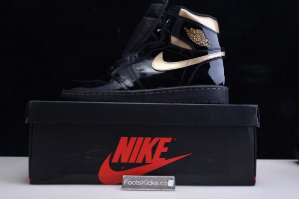 Air Jordan 1 High Og Patent ¡®Black Gold¡¯ 555088-032