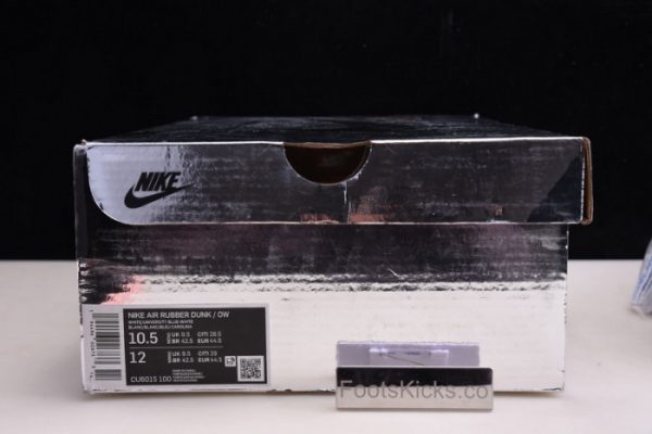 Ofw X Nike Air Rubber Dunk ¡°University Blue¡± Cu6015-100