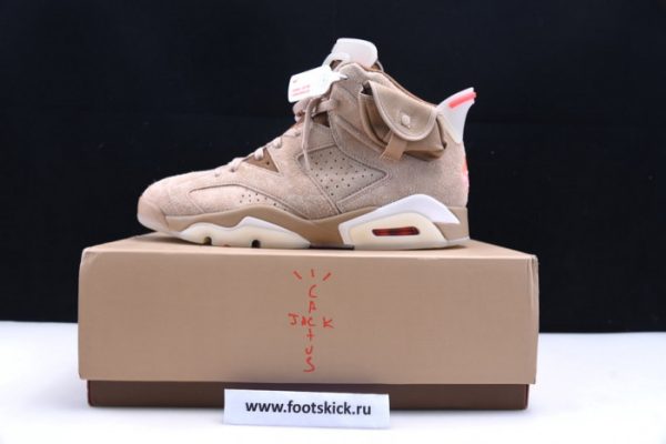 Travis Scott X Air Jordan 6 ¡°British Khaki ¡± Dh0690-200
