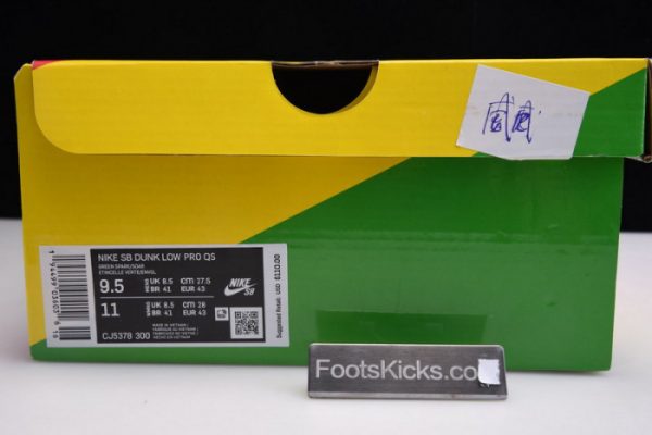 Grateful Dead X Nike Sb Dunk Low¡° Green Bear¡± Cj5378-300