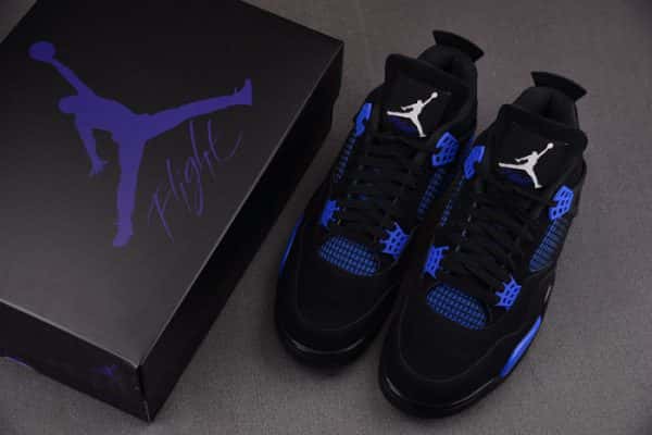 Air Jordan 4 Black And Bule Ct8527-018