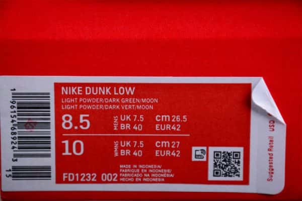 Nike Dunk Low Gs Mineral Teal Fd1232-002