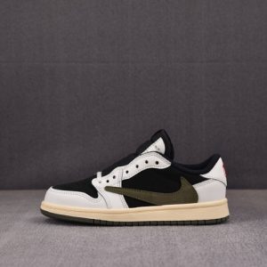 Kids Air Jordan 1 Retro Low OG SP Travis Scott Olive DZ5909-106