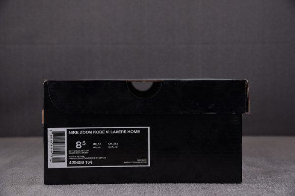 Nike Kobe 6 Lakers Home 429659-104