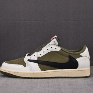 Travis Scott X Air Jordan 1 Low Og Medium Olive Dm7866-200