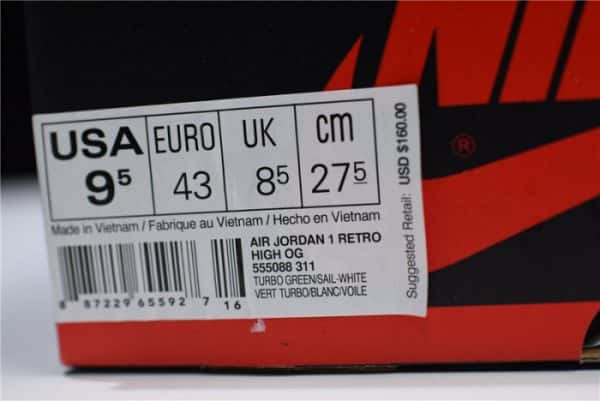 Air Jordan 1 Turbo Green 555088-311