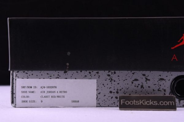 Air Jordan 4 Retro Pe Red Aj4-1032076