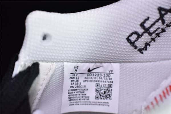 Peaceminusone Nike Air Force 1 White Black Dd3223-100