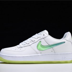 Nike Air Force 1 White Hyper Jade Volt At4143-100