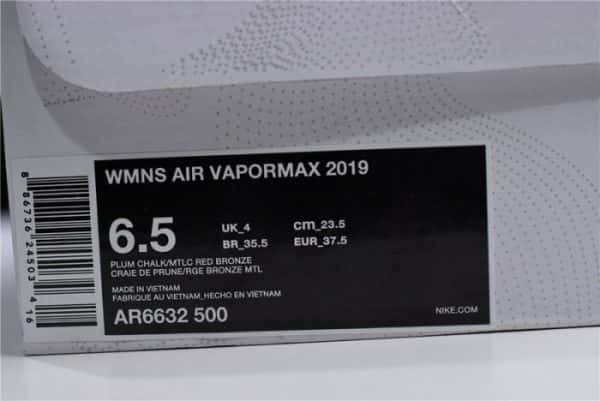 Air Vapormax 2019 Plum Chalk Ar6632-500
