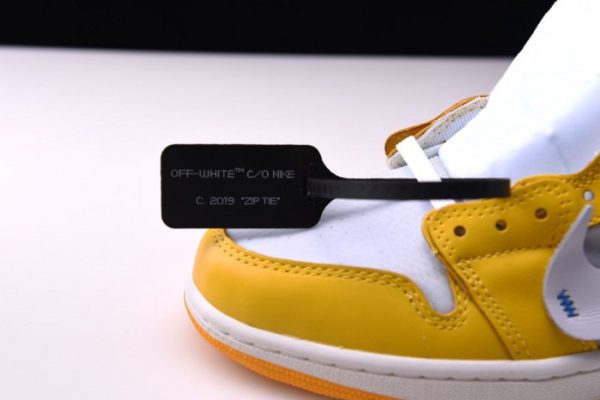 Ofw Air Jordan 1 Retro Yellow White Aq0818-149