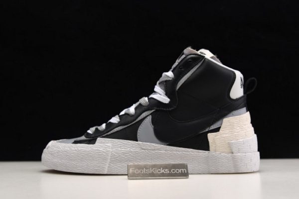 Sacai X Blazer Mid Black Grey Bv0072-002