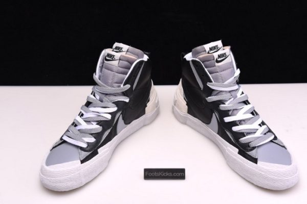 Sacai X Blazer Mid Black Grey Bv0072-002