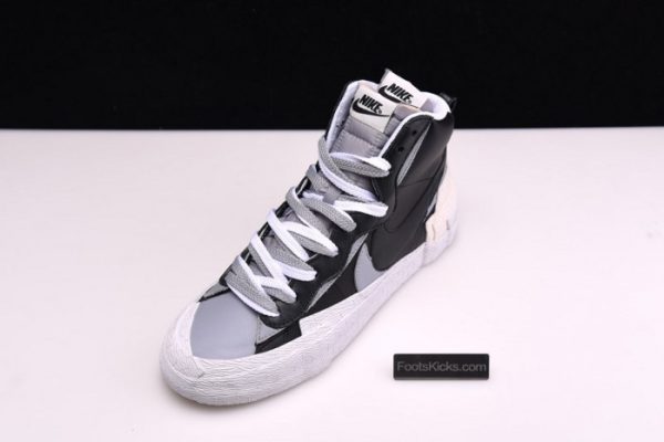 Sacai X Blazer Mid Black Grey Bv0072-002