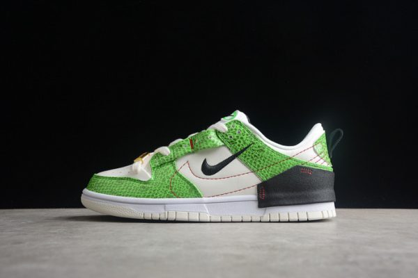 Nike Dunk Low Disrupt 2 Just Do It Snakeskin Green Dv1491-101