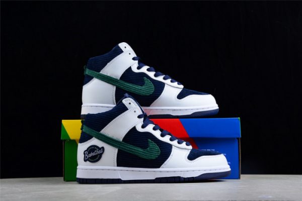 Nike Dunk High Sports Specialties White Navy Dh0953-400