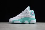Air Jordan 13 Retro White Soar Green Pink (Gs) 439358-100