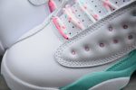 Air Jordan 13 Retro White Soar Green Pink (Gs) 439358-100