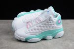 Air Jordan 13 Retro White Soar Green Pink (Gs) 439358-100