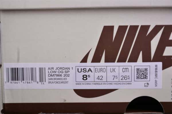 Travis Scott Air Jordan 1 Low Og Black Dm7866-203