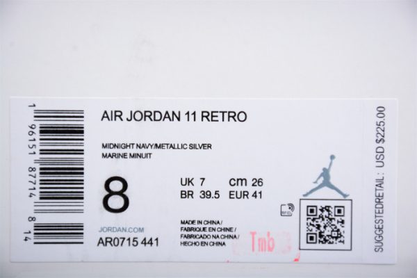 Air Jordan 11 Wmns "Midnight Navy" Ar0715-441