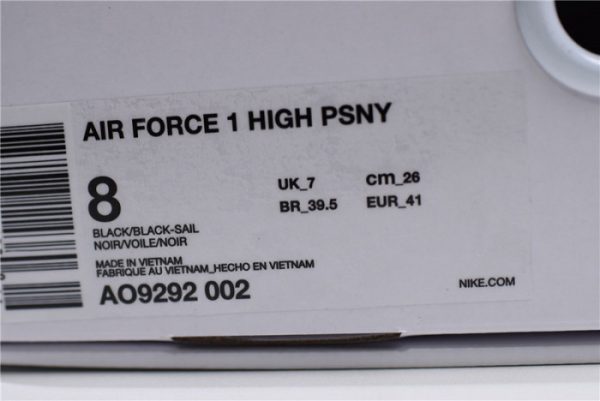 Air Force 1 High Psny Black Ao9292-002