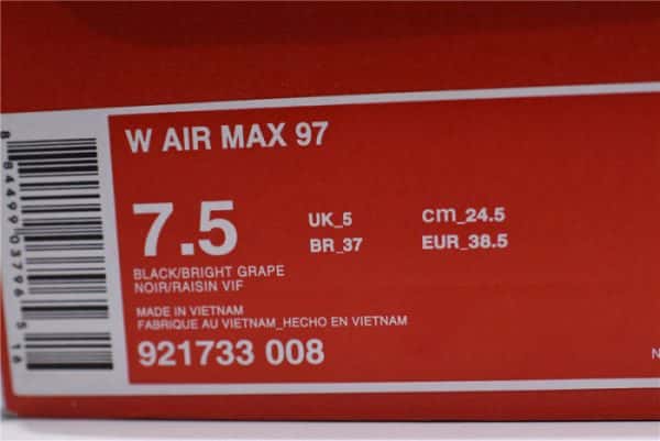 Nike Air Max 97 Black Grape 921733-008