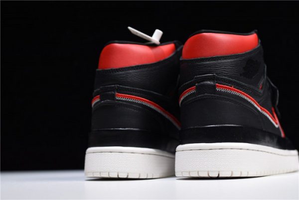 Jordan 1 High Double Strap Black Red Aq7924-106