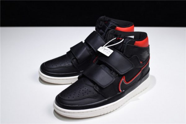 Jordan 1 High Double Strap Black Red Aq7924-106