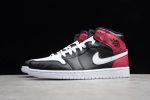 Air Jordan 1 Mid Black Noble Red Bq6472-016