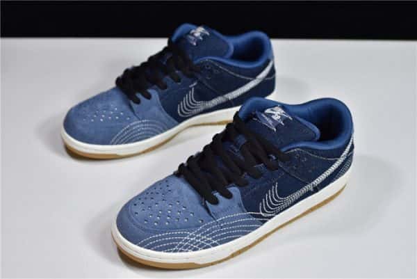 Nike Sb Dunk Low Sashiko Denim Gum Cv0316-400