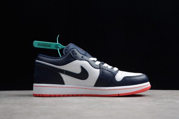 Air Jordan 1 Low Obsidian Ember Glow 553558-481