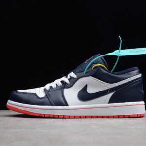 Air Jordan 1 Low Obsidian Ember Glow 553558-481