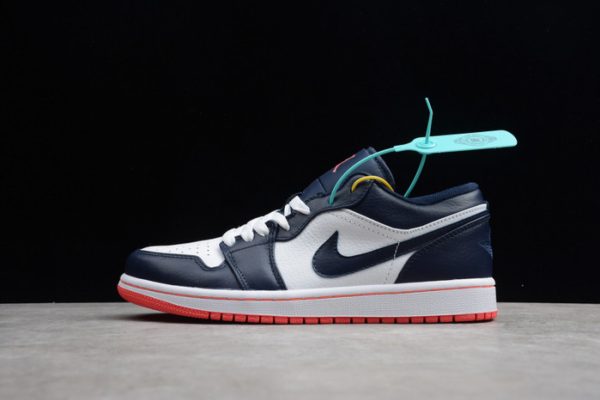 Air Jordan 1 Low Obsidian Ember Glow 553558-481