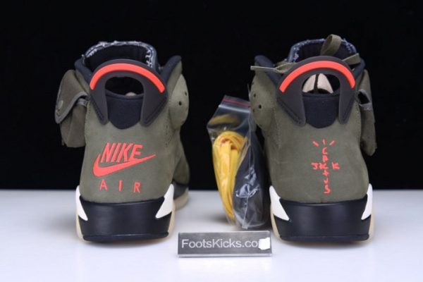 Travis Scott Air Jordan 6 Medium Olive Cactus Jack Cn1084-200