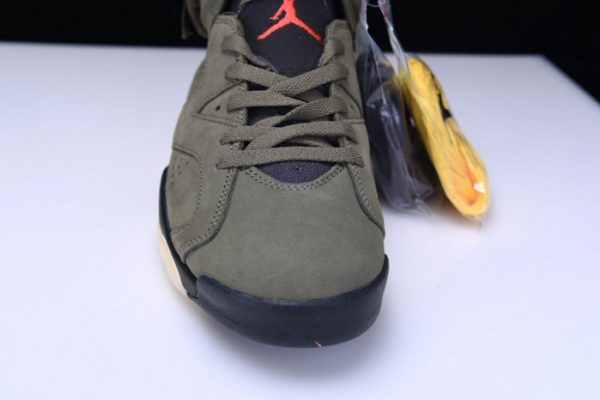 Travis Scott Air Jordan 6 Medium Olive Cactus Jack Cn1084-200