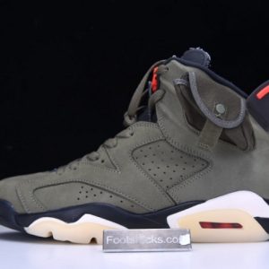 Travis Scott Air Jordan 6 Medium Olive Cactus Jack Cn1084-200