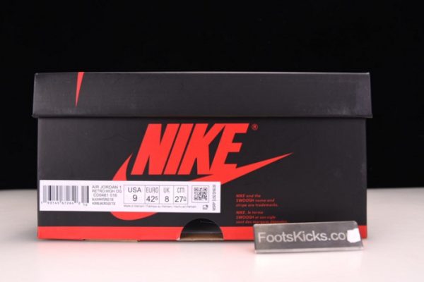 Air Jordan 1 Satin Black Toe Cd0461-016