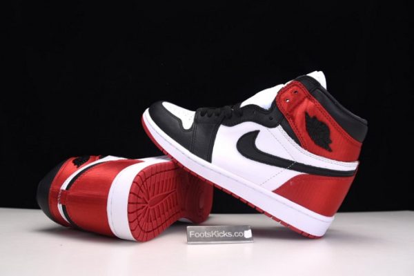 Air Jordan 1 Satin Black Toe Cd0461-016